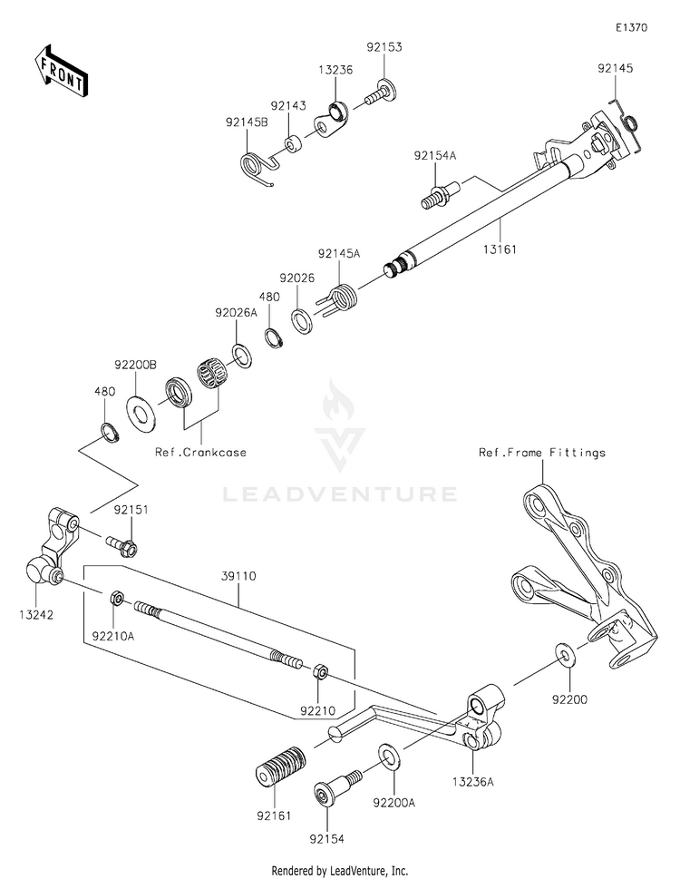 Gear Change Mechanism Schematic