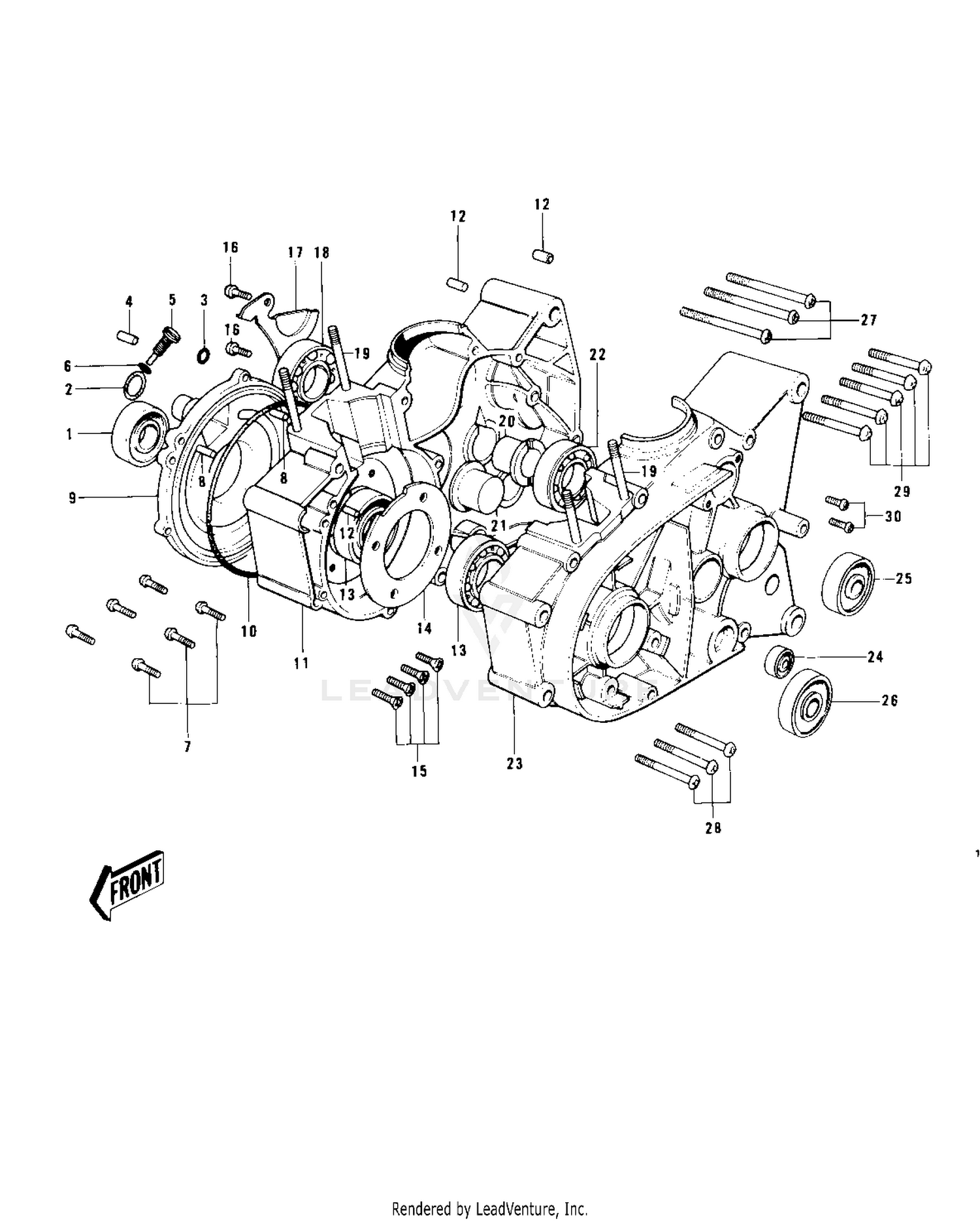 CRANKCASE (KD100-M1/M2)