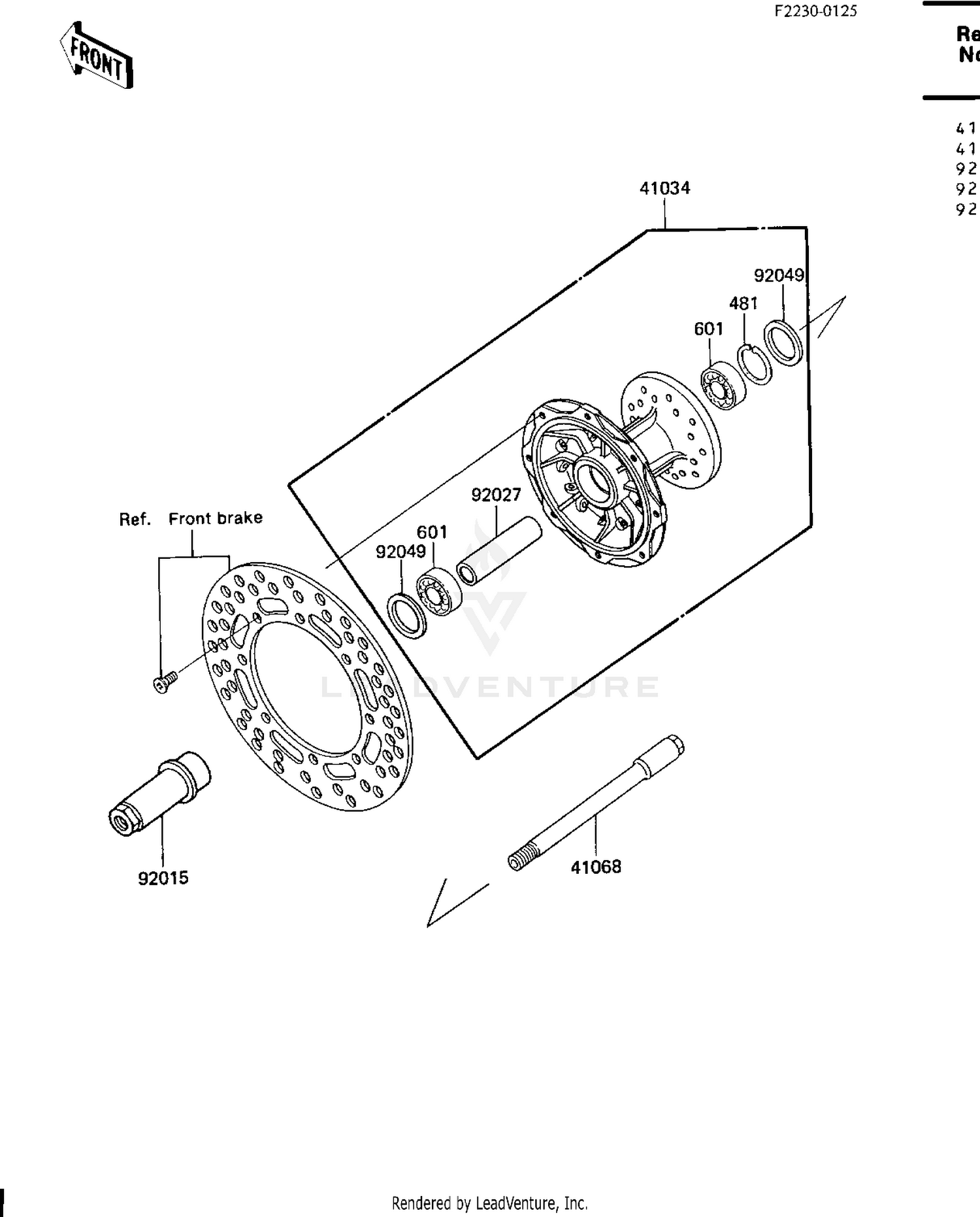 FRONT HUB