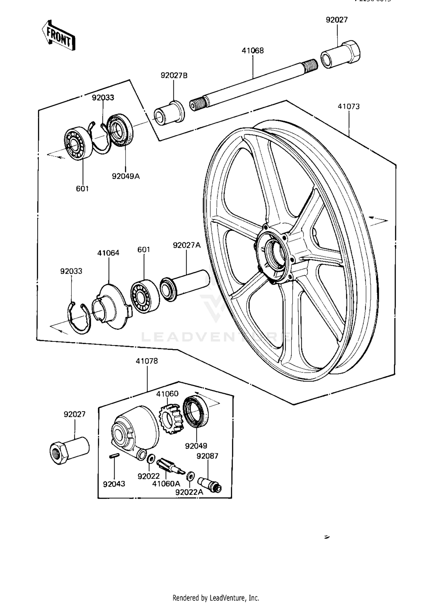 FRONT WHEEL/HUB