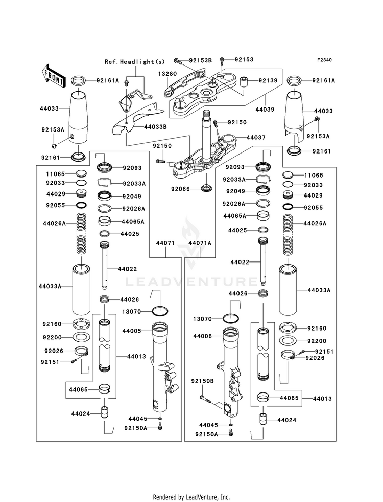 Front Fork Schematic