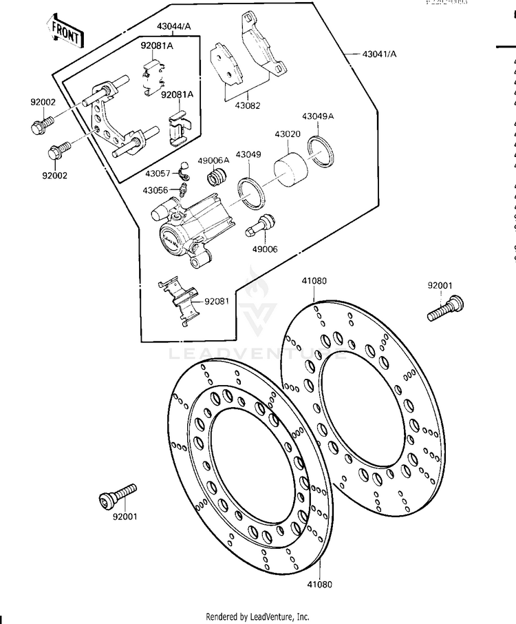 Front Brake Schematic