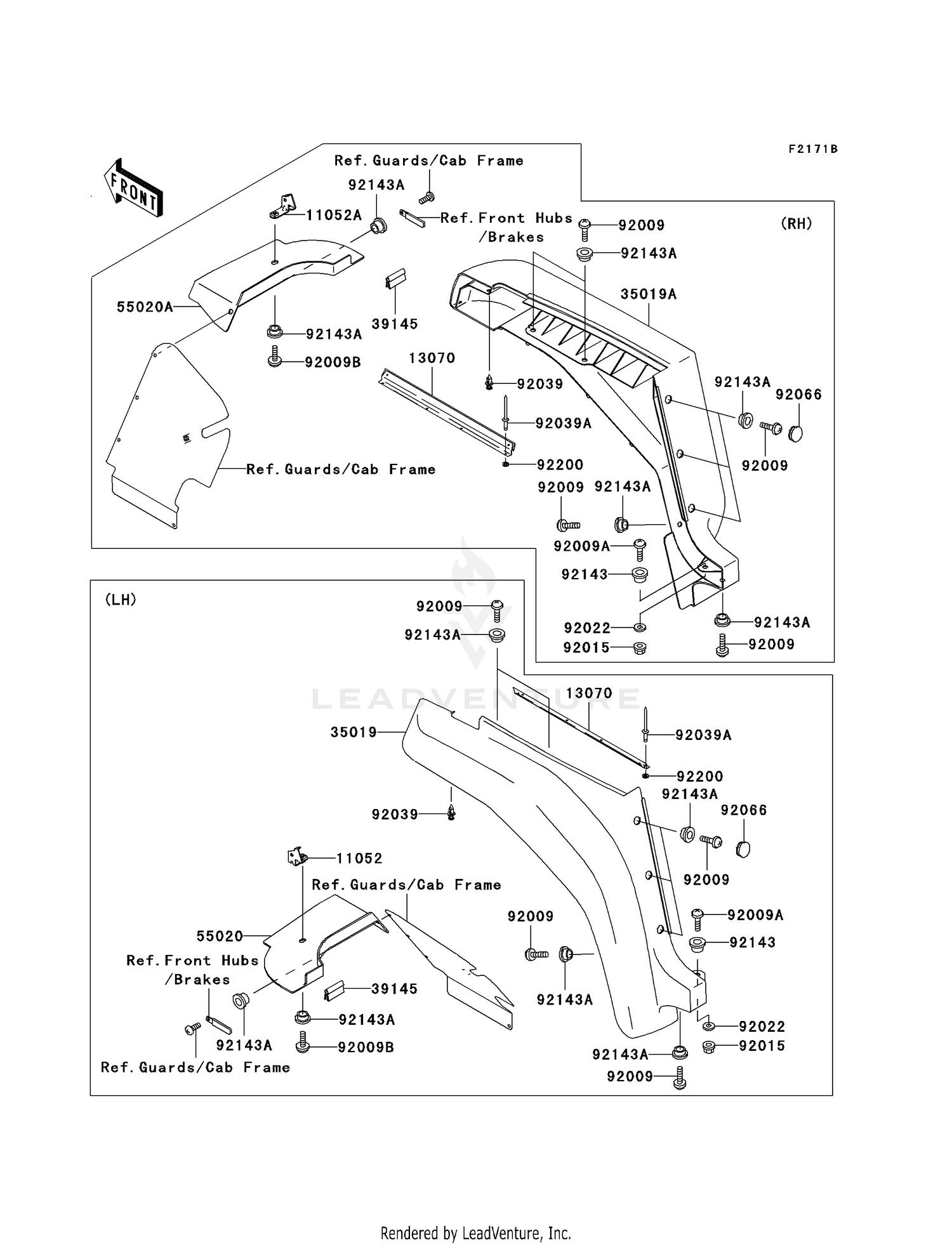 FRONT FENDER(S)(KAF620-E3-E5)