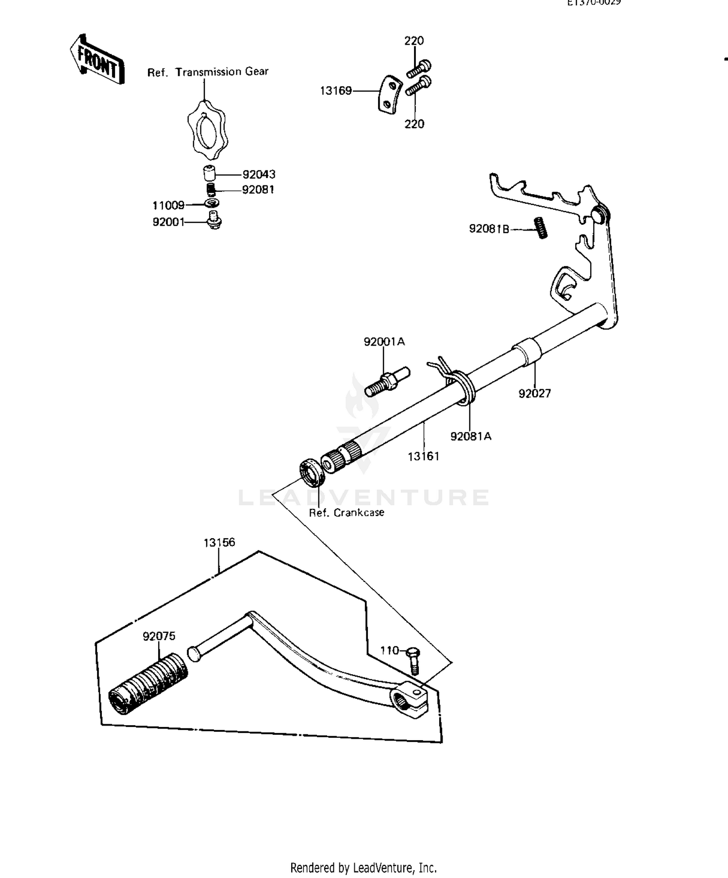 GEAR CHANGE MECHANISM ('82-'83 A9/A10)