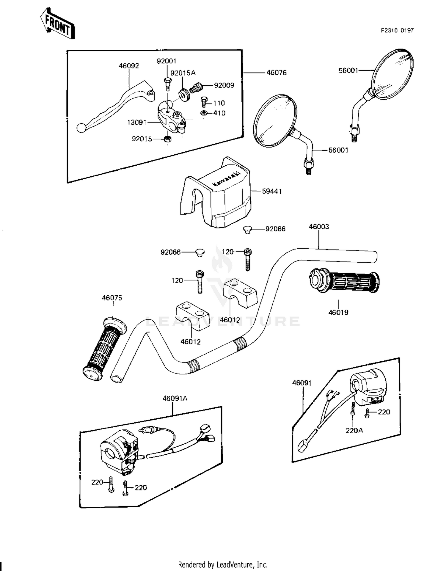 HANDLEBAR (KZ1100-D2)