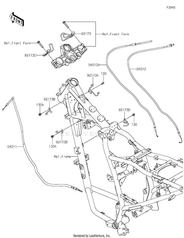 Cables KL650HNFAL KLR650 Adventure (2022) Schematic