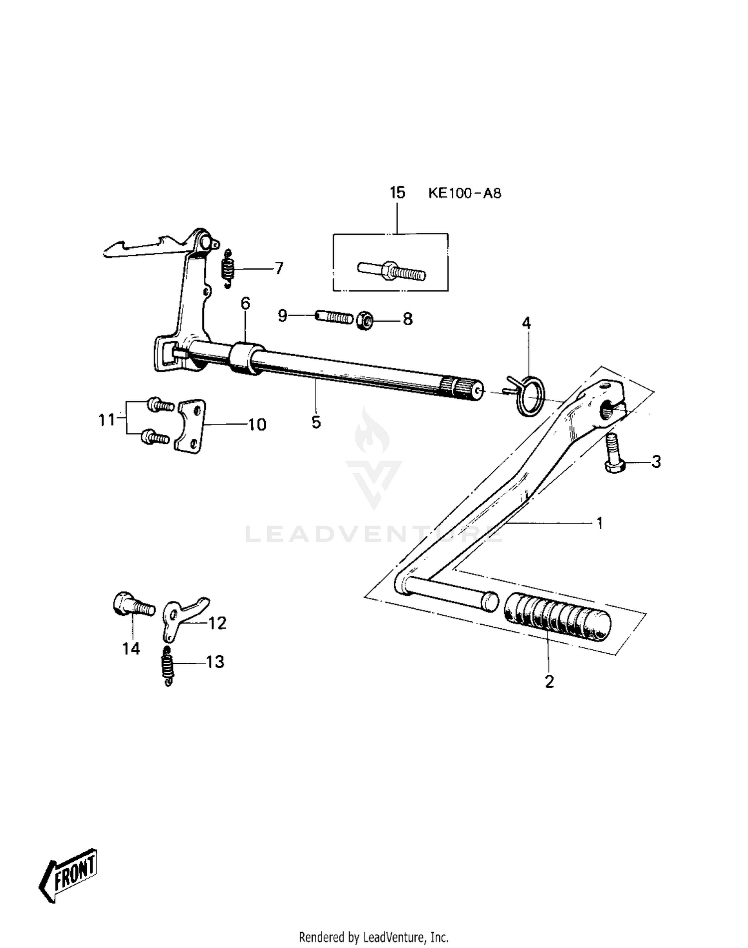 GEAR CHANGE MECHANISM (KE100-A5/A6/A7/A8