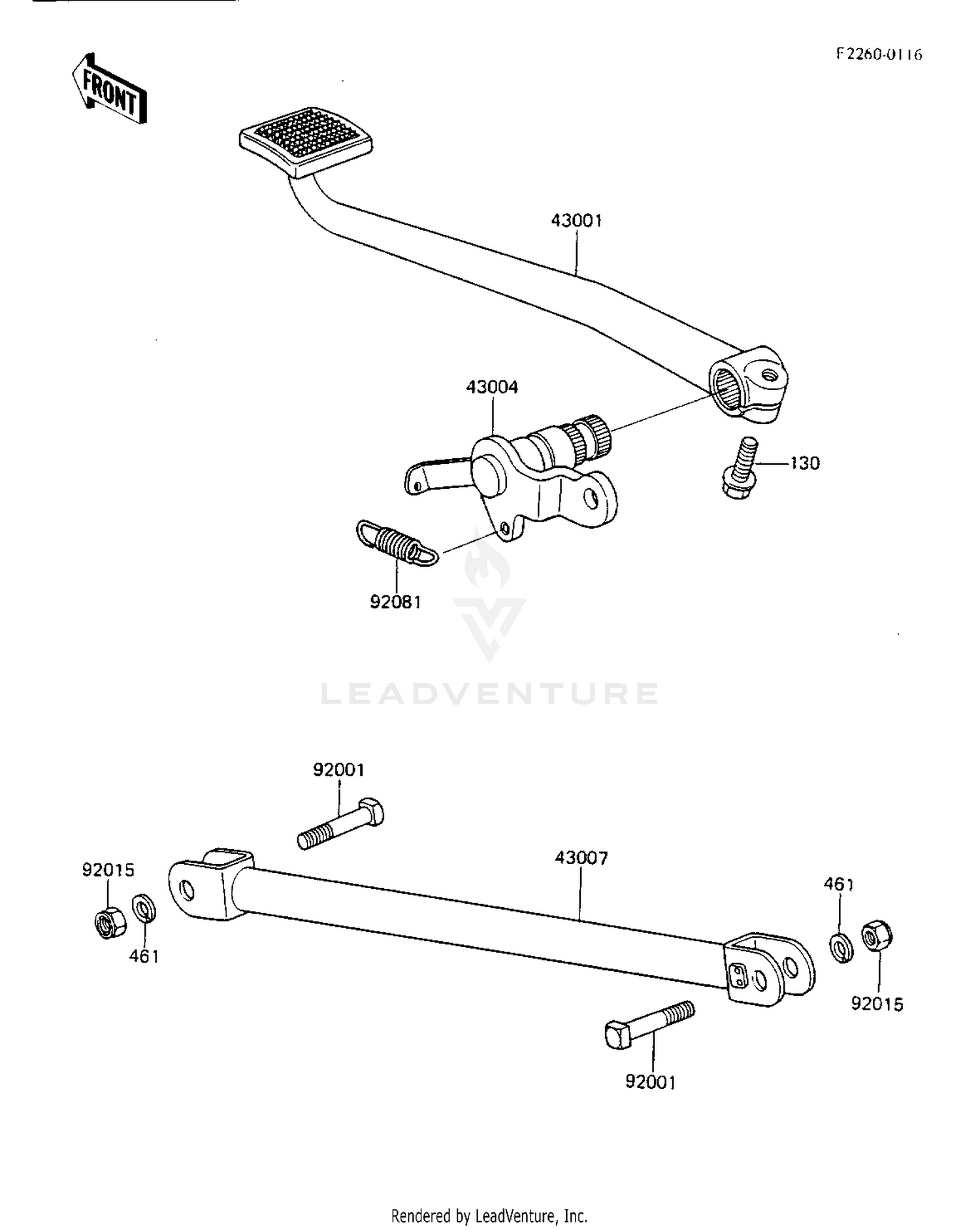 BRAKE PEDAL/TORQUE LINK