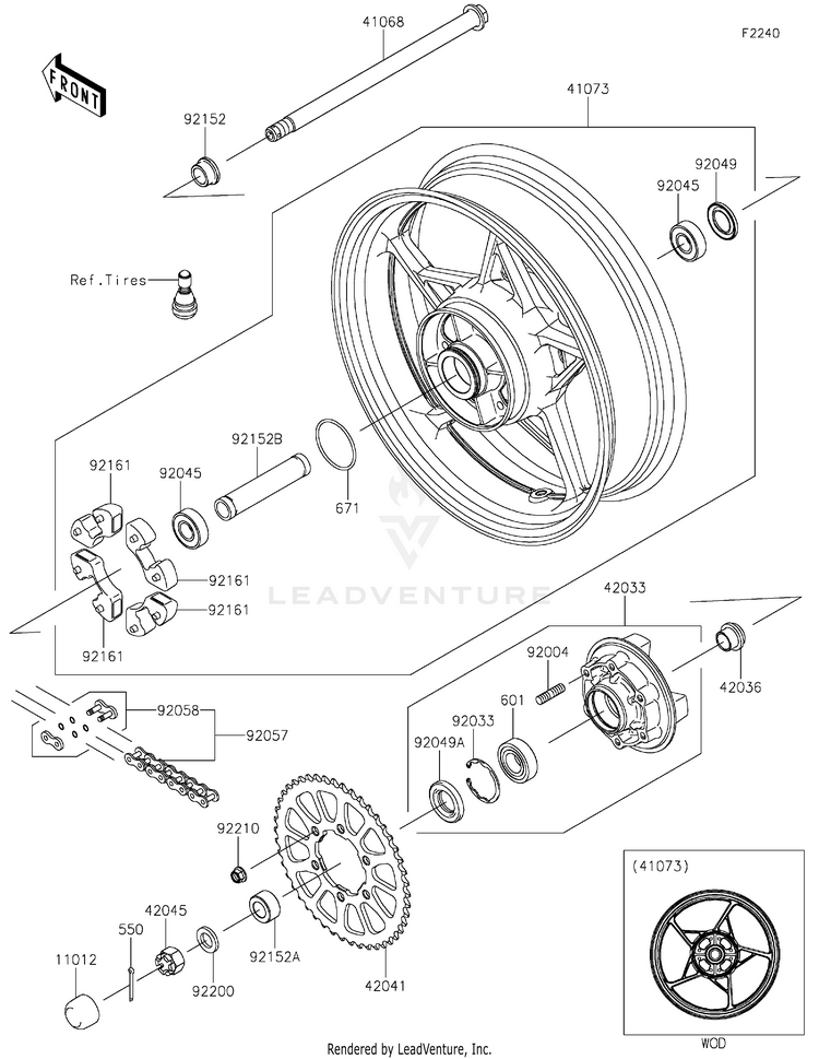 Rear Wheel/Chain Schematic
