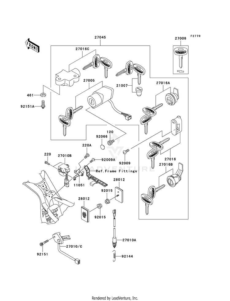 Ignition Switch/Locks/Reflectors Schematic