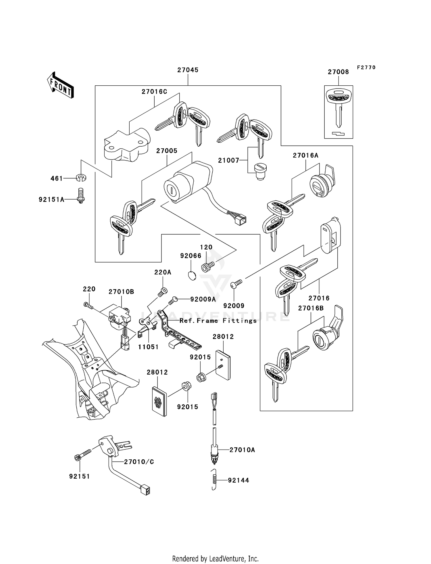 IGNITION SWITCH/LOCKS/REFLECTORS