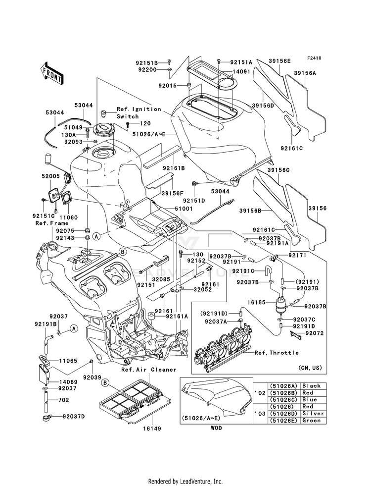 Fuel Tank (B1/B2) Schematic
