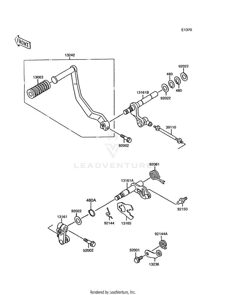 Gear Change Mechanism Schematic