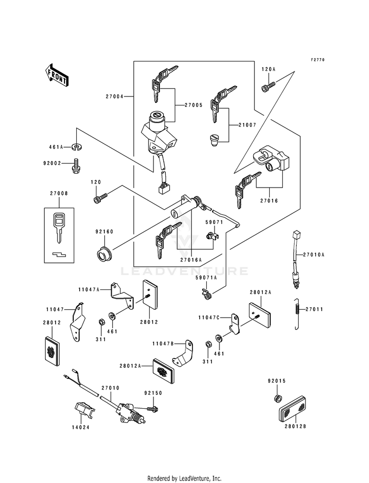 Ignition Switch/Locks/Reflectors Schematic