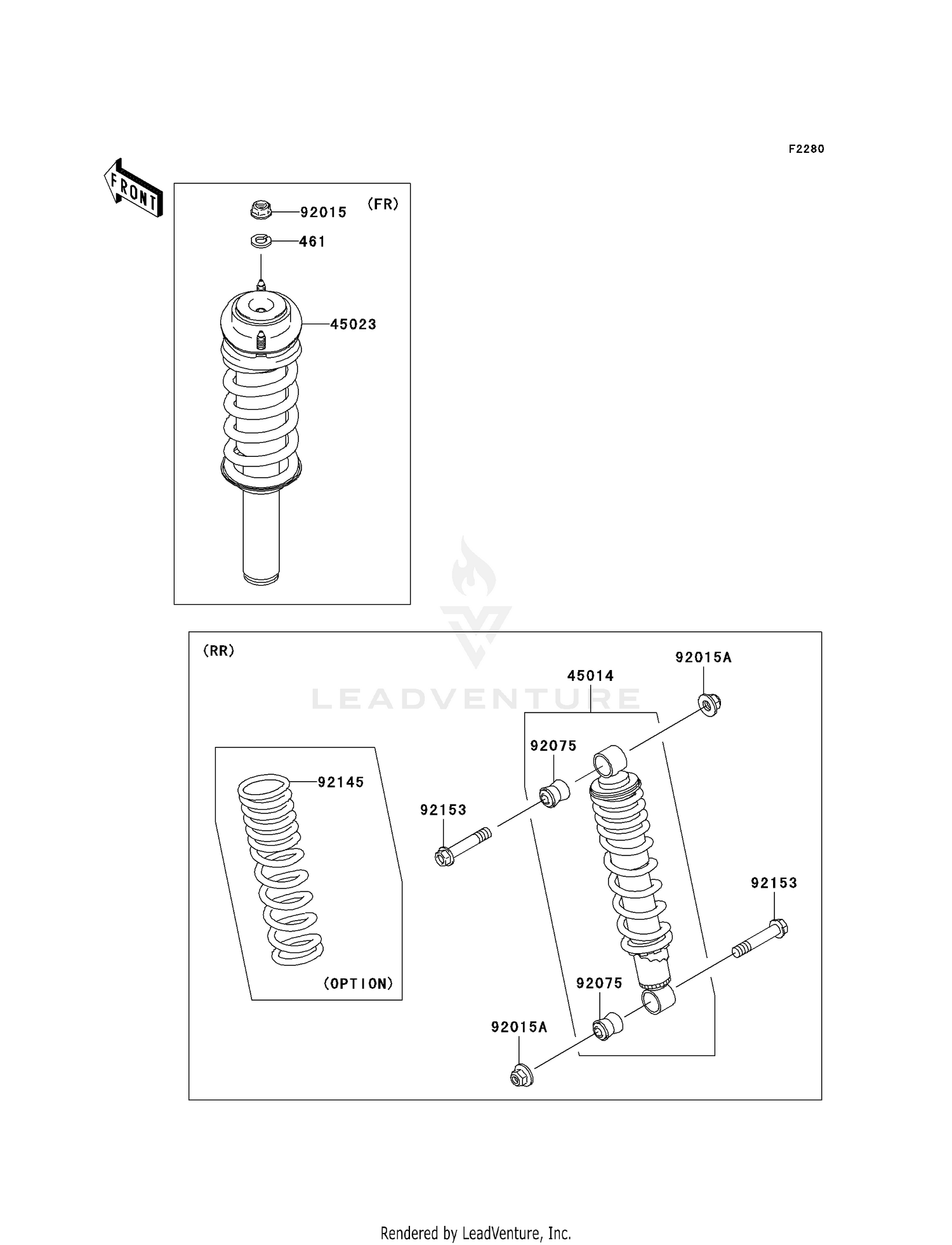 92145-0400 SPRING,SHOCK,K=24.5/4