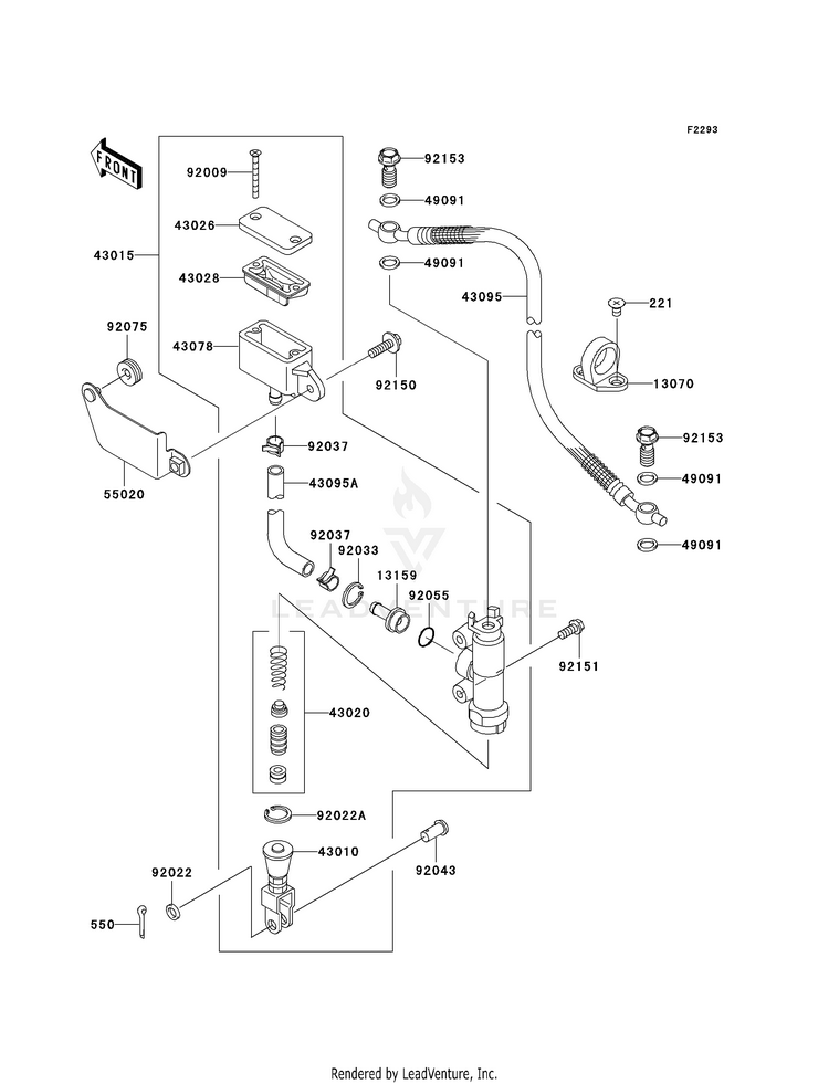 Rear Master Cylinder Schematic