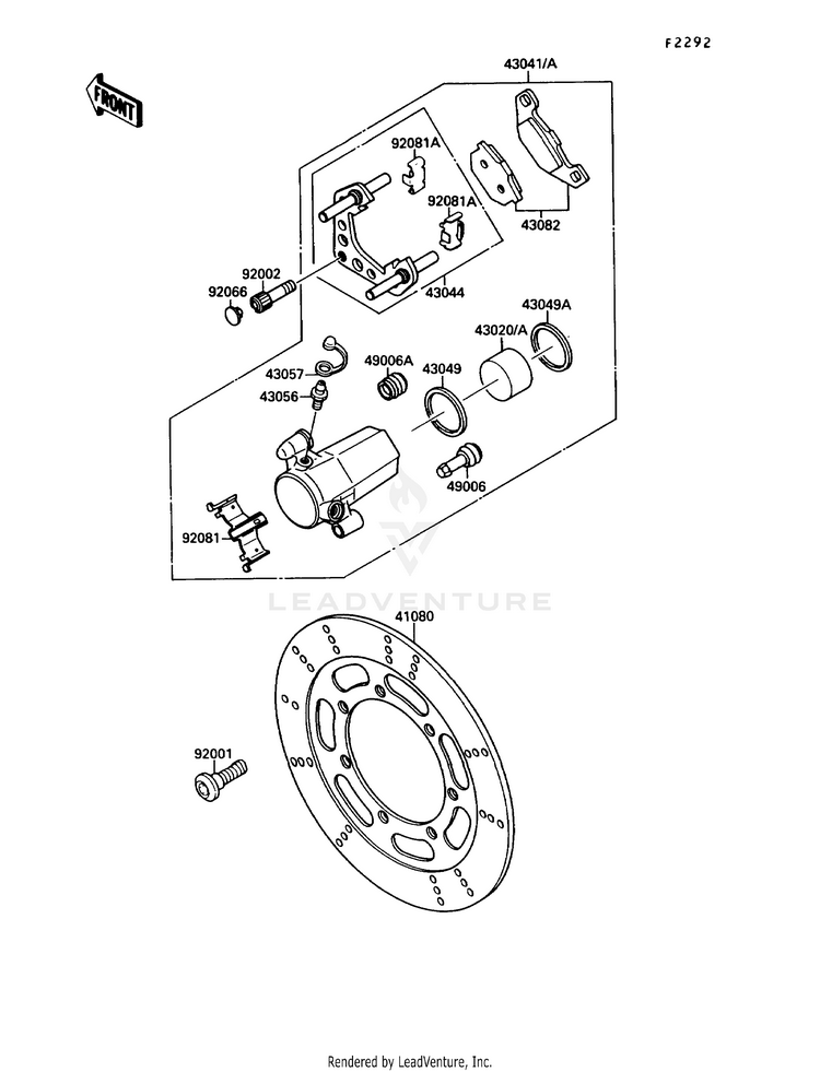 Front Brake Schematic