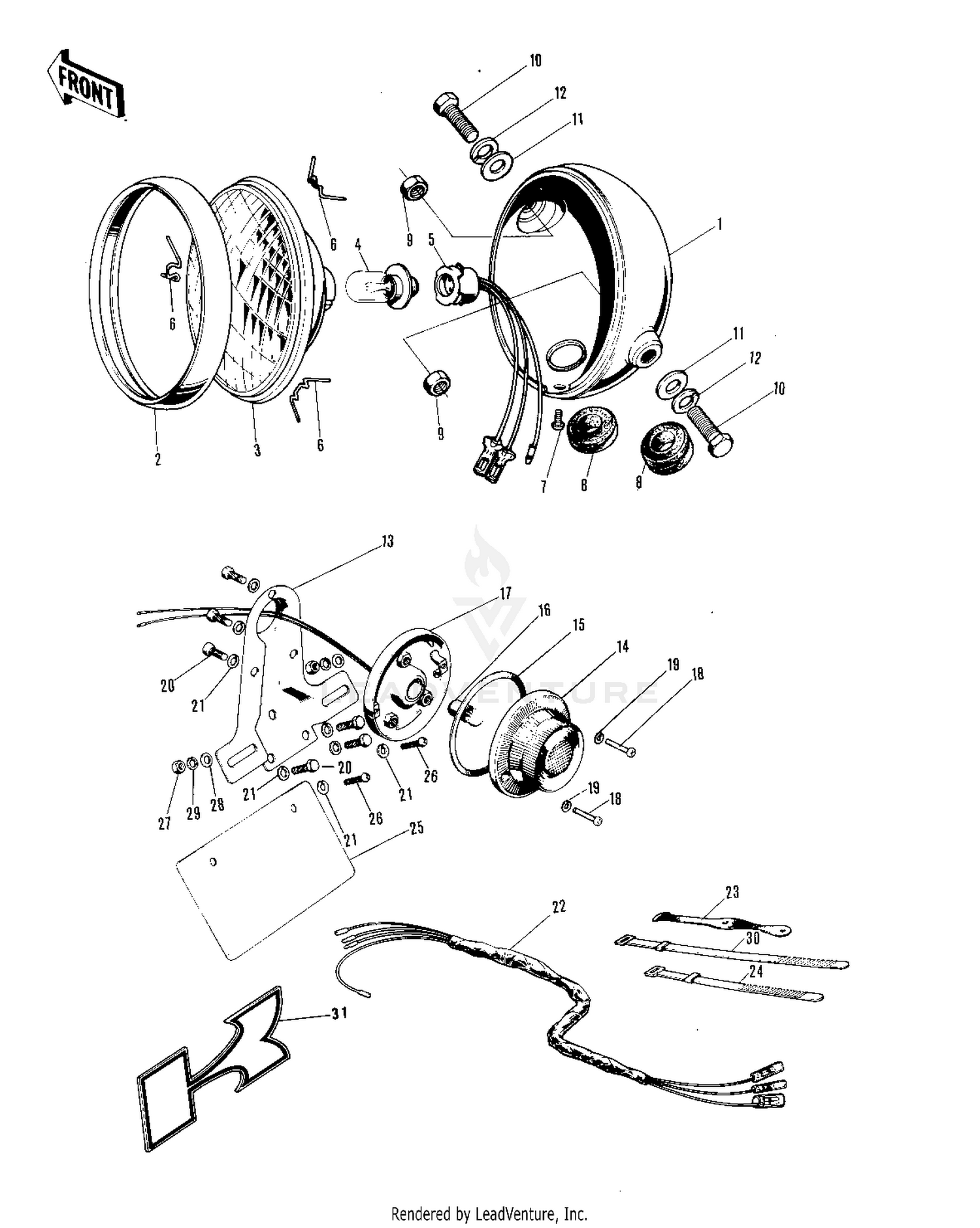 HEADLIGHT/TAILLIGHT/CHASSIS ELECTRICAL E
