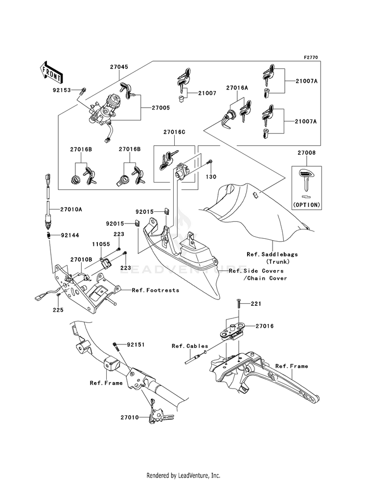 Ignition Switch/Locks/Reflectors Schematic