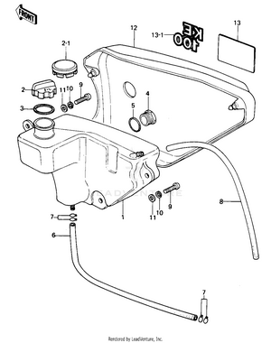 Side Cover/oil Tank Schematic