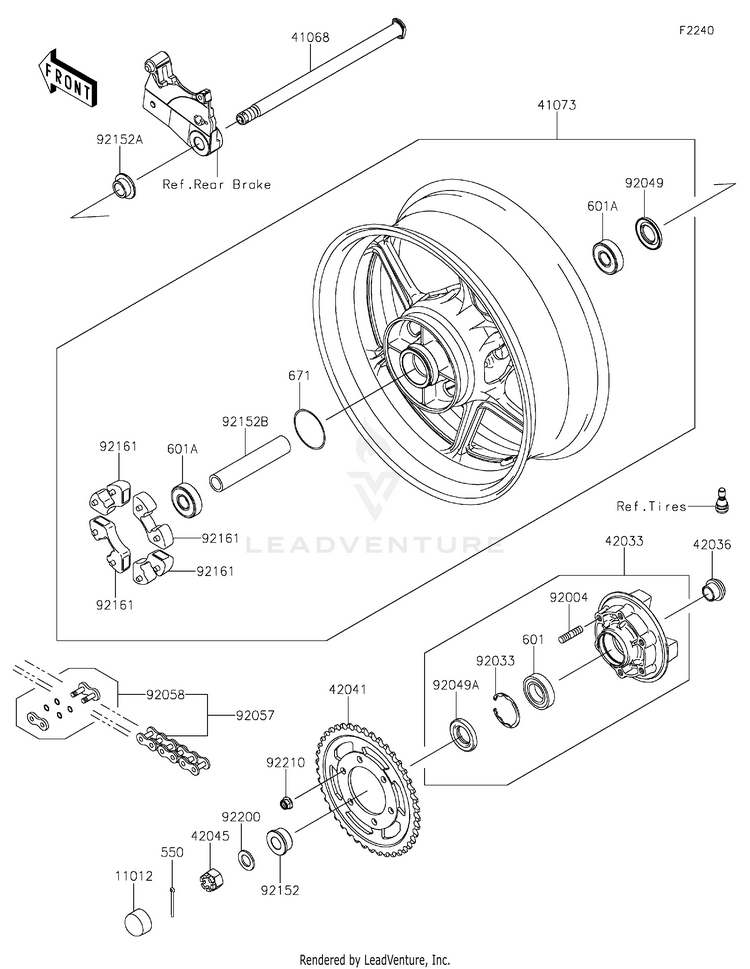 Rear Wheel/Chain Schematic
