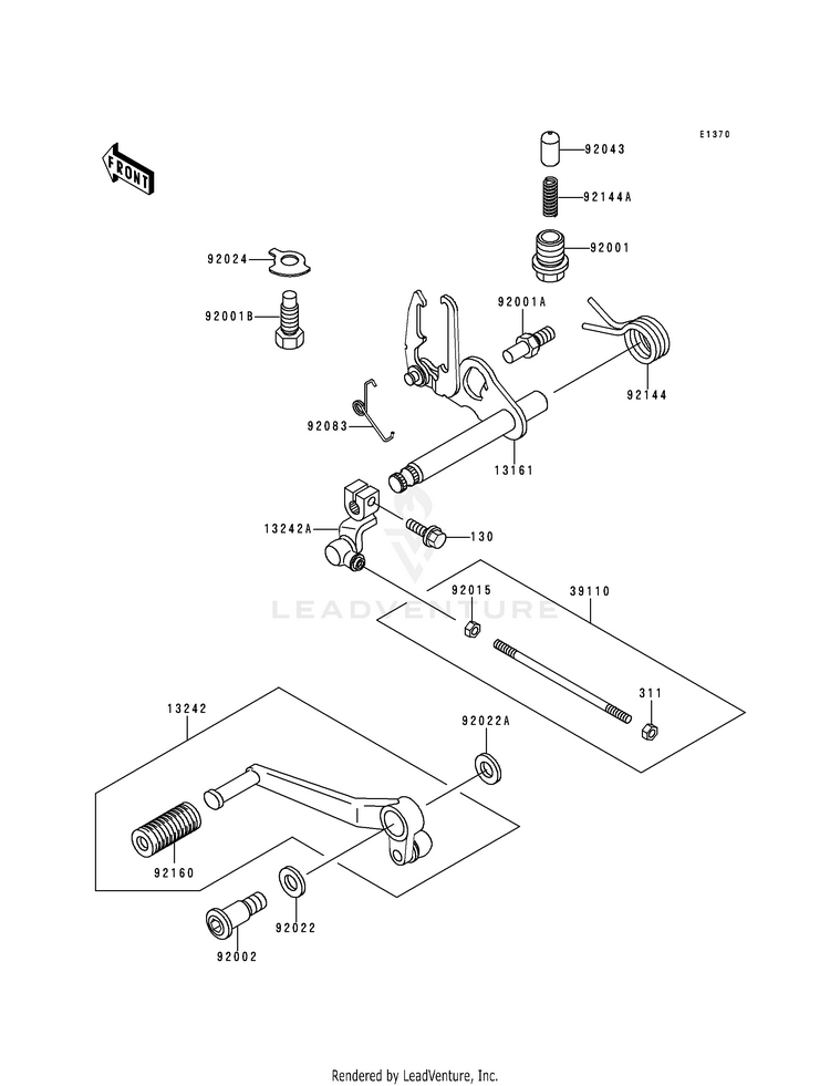 Gear Change Mechanism Schematic