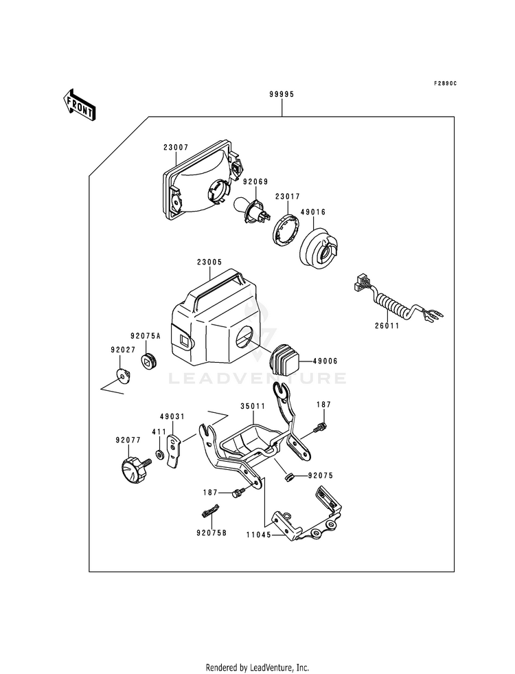 Optional Parts (Headlight) Schematic