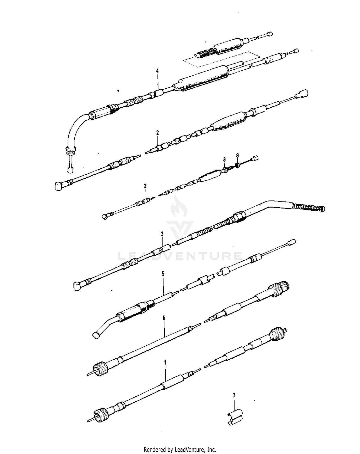 CABLES ('73-'75 F11/F11-A/F11-B)