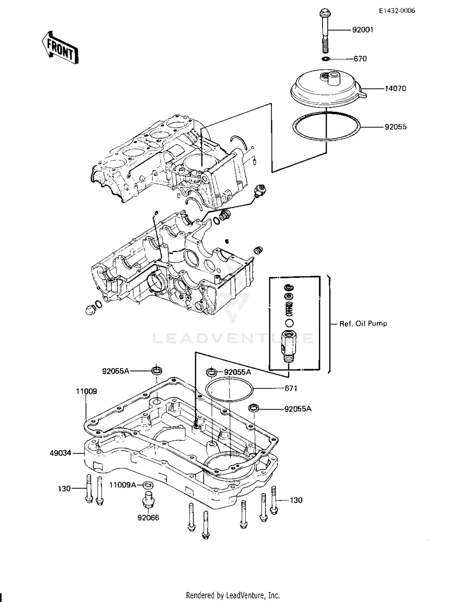 BREATHER COVER/OIL PAN ('83 H3)