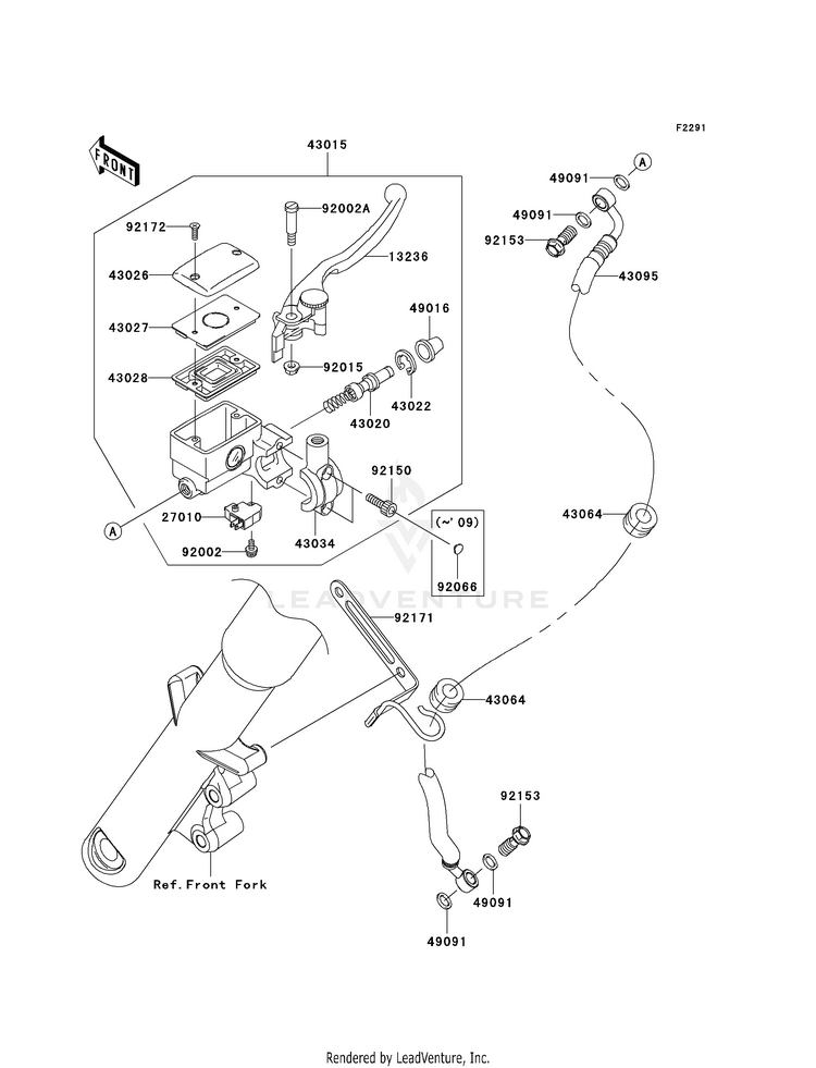 Front Master Cylinder Schematic