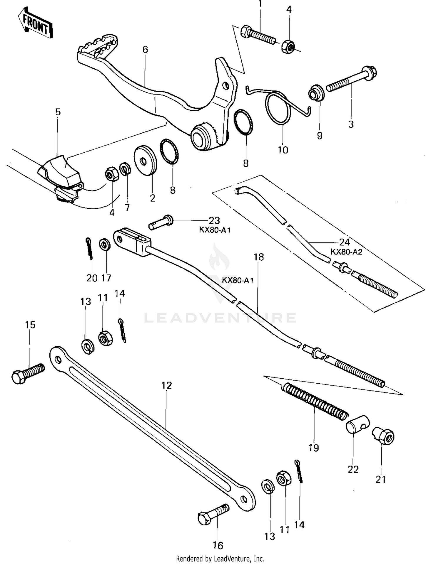 BRAKE PEDAL/TORQUE LINK