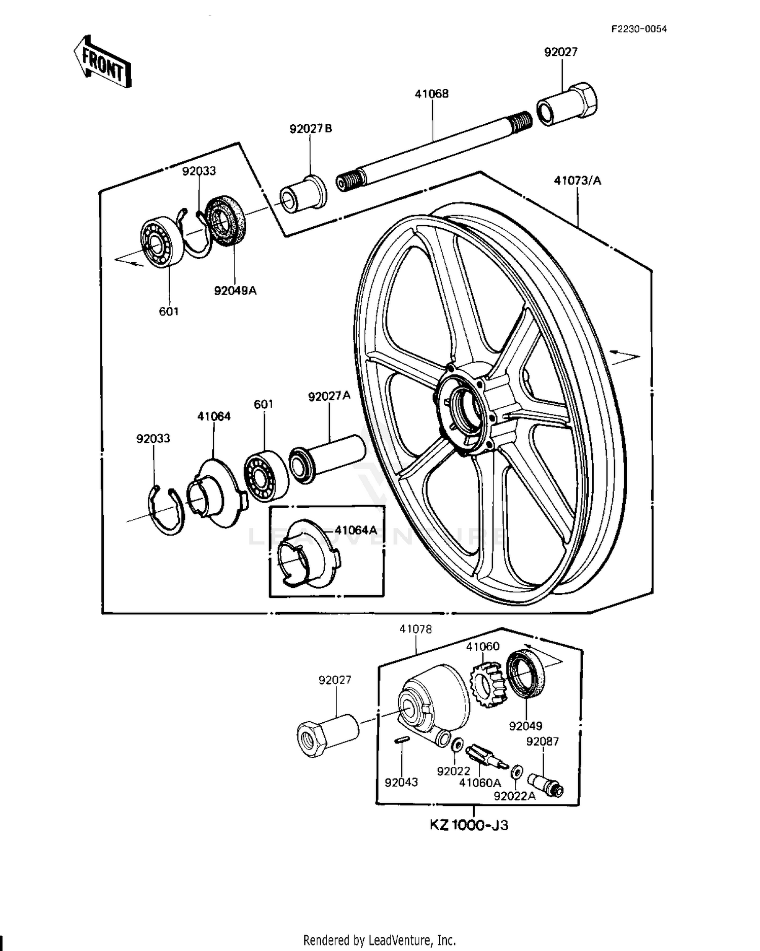 FRONT WHEEL/HUB