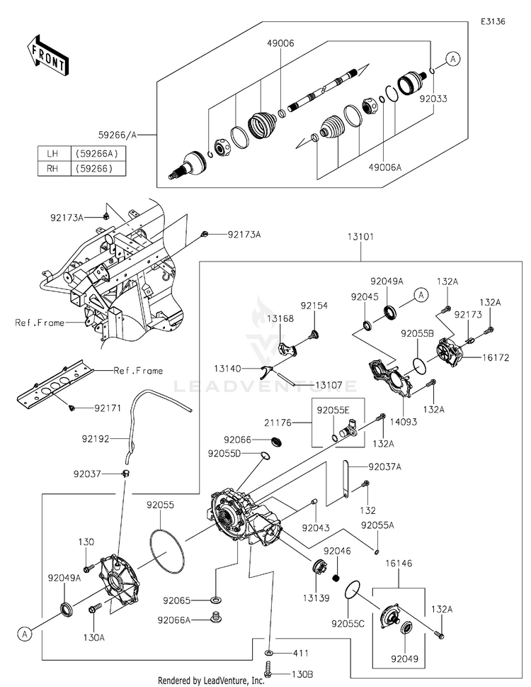 Drive Shaft-Front Schematic