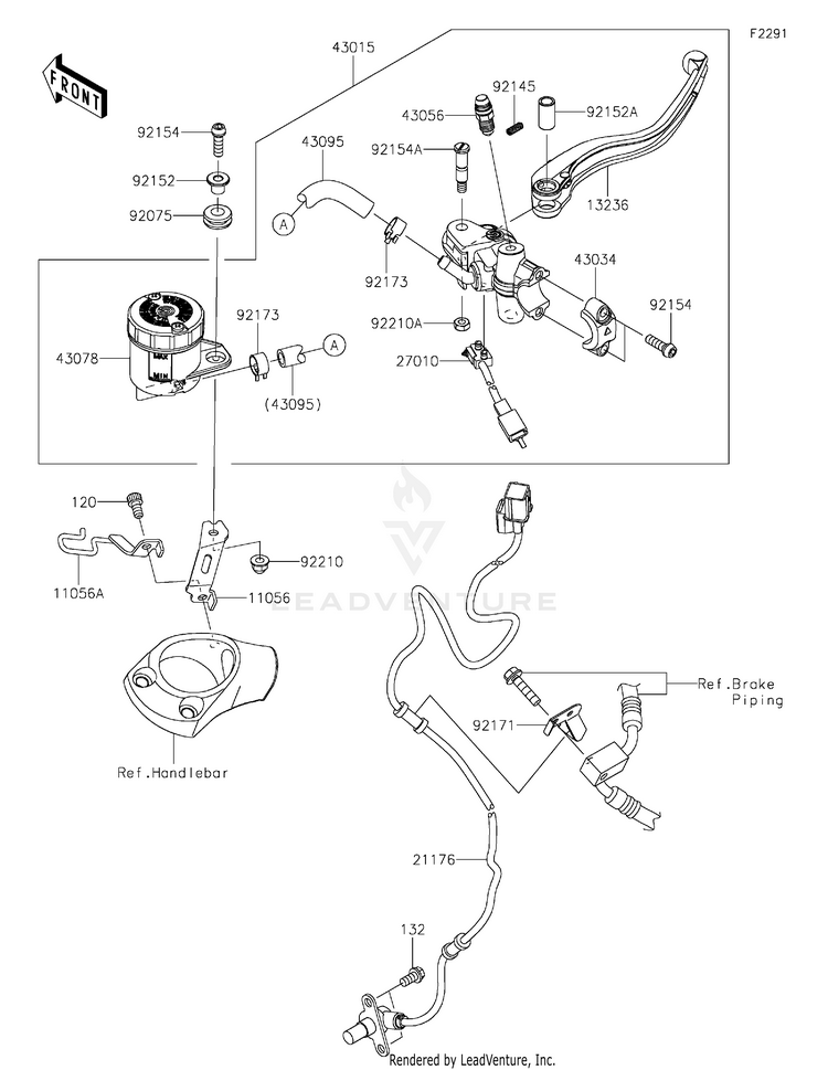 Front Master Cylinder Schematic