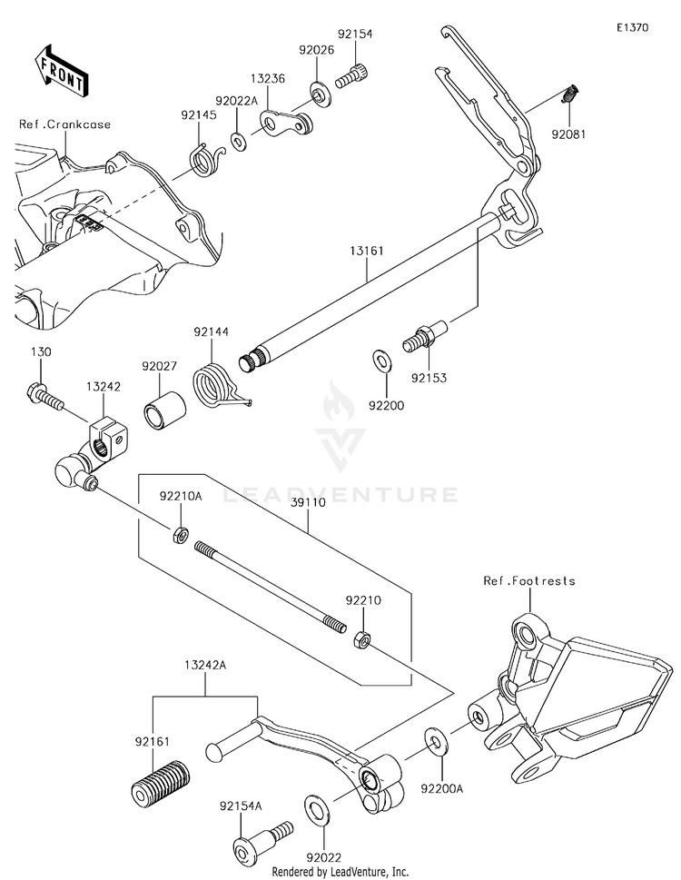 Gear Change Mechanism Schematic
