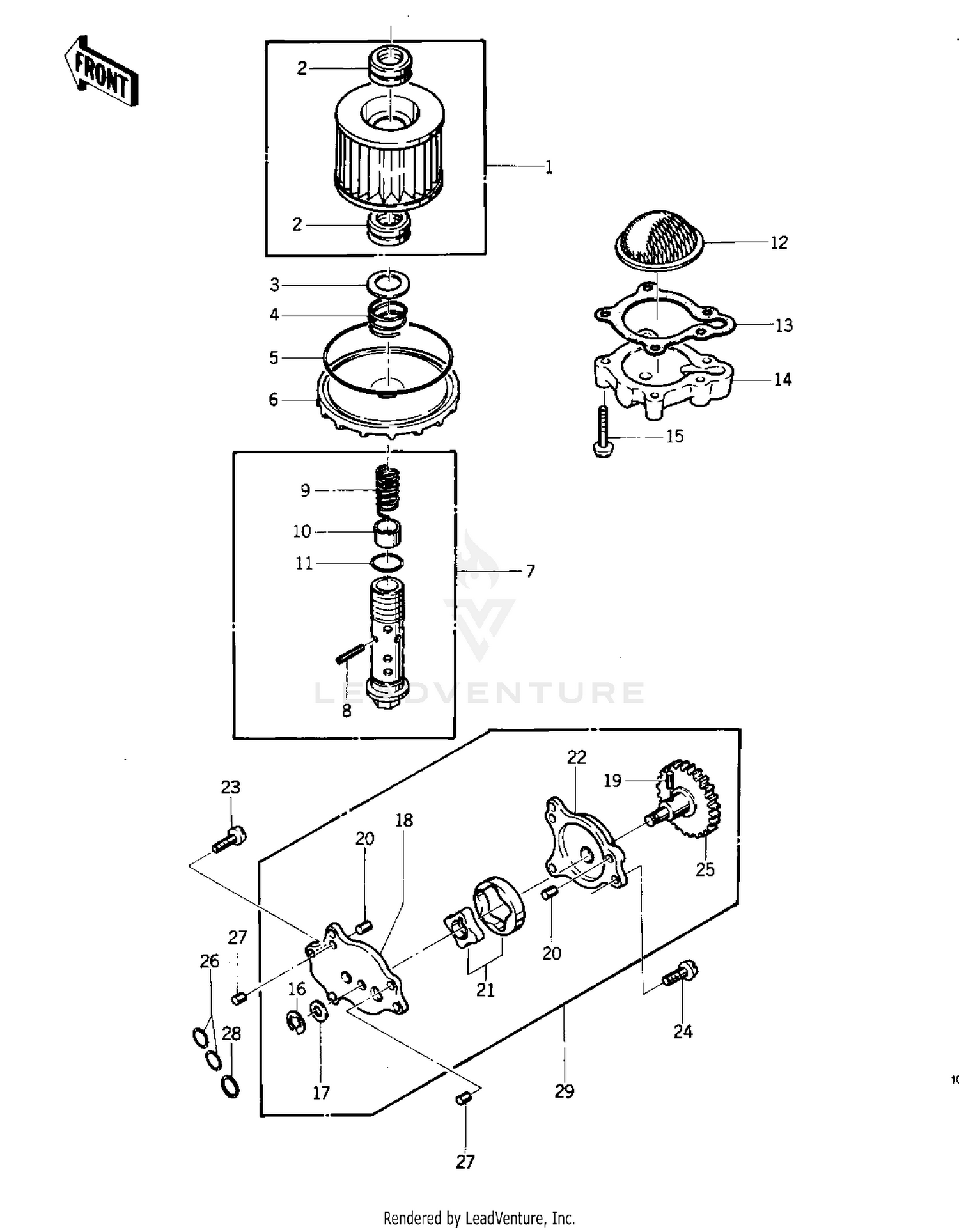OIL PUMP/OIL FILTER ('76-'77 S2/S3)