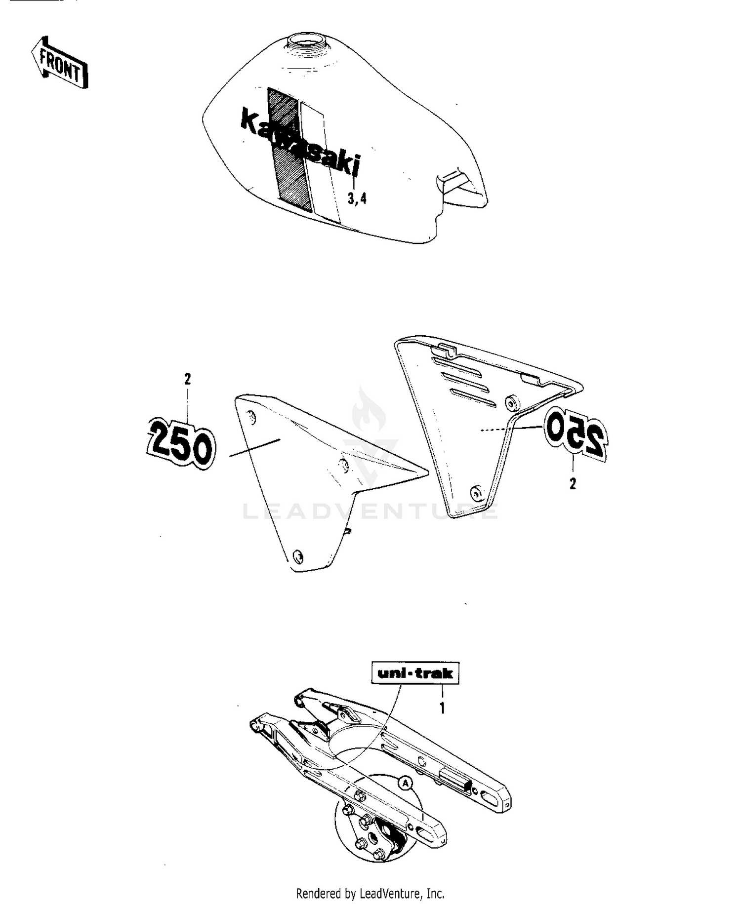 LABELS ('81KDX250-B1)