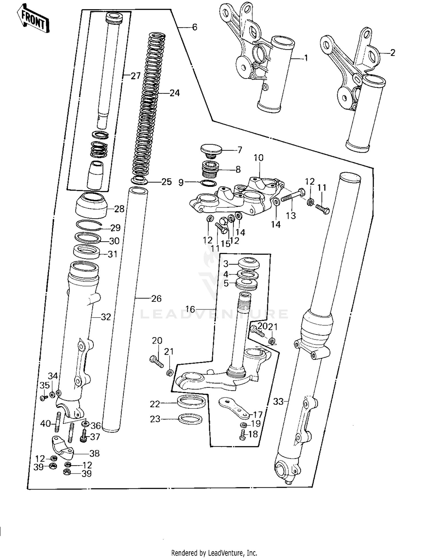 FRONT FORK ('78 D1)