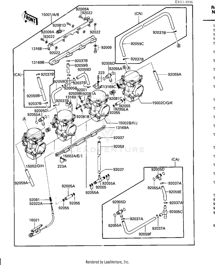 Carburetor Assy Schematic