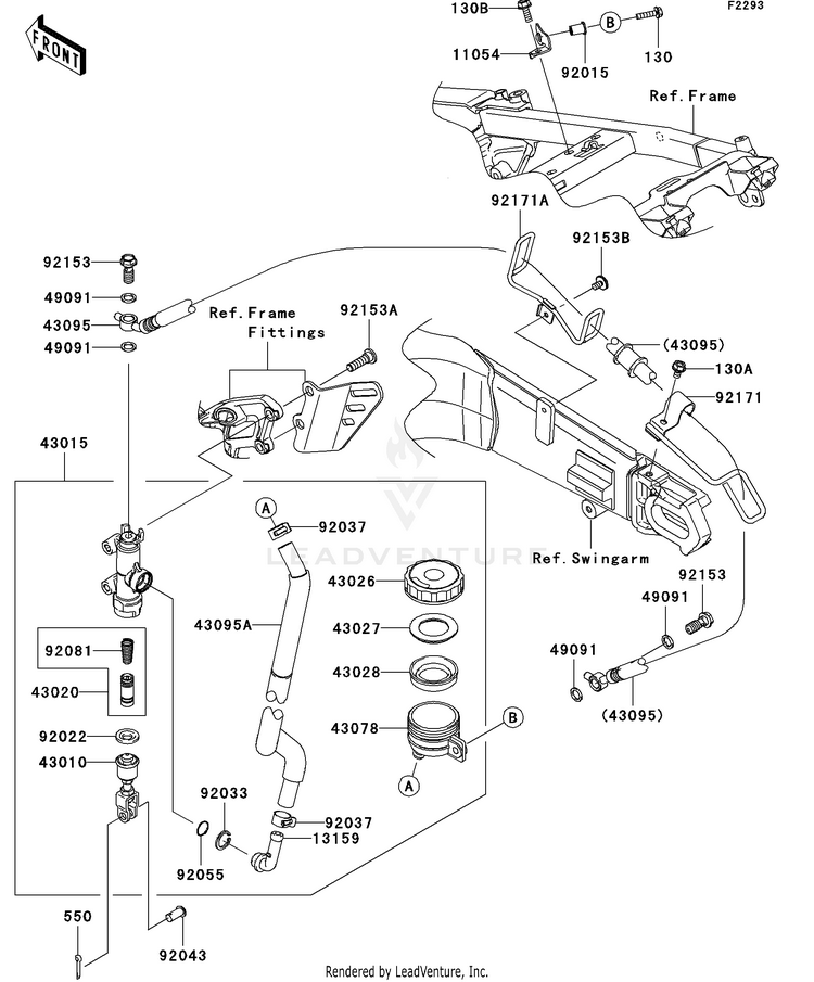 Rear Master Cylinder Schematic