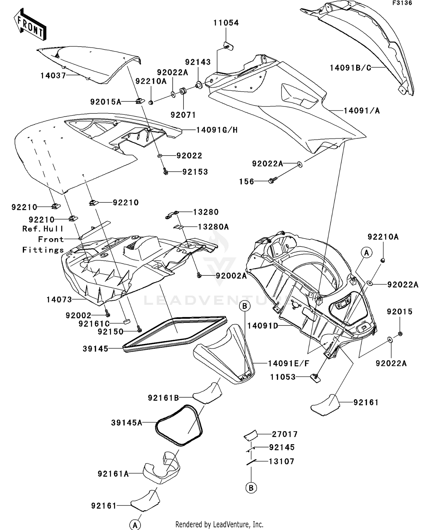 Hull Middle Fittings