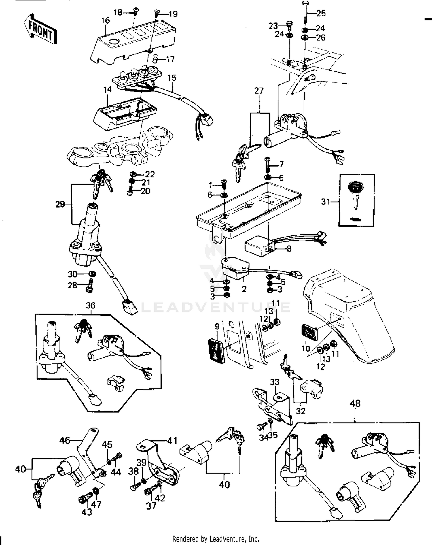 IGNITION SWITCH/LOCKS/REFLECTORS