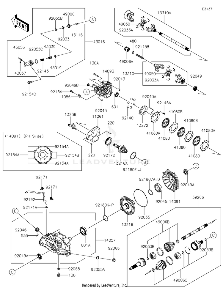 Drive Shaft-Rear Schematic