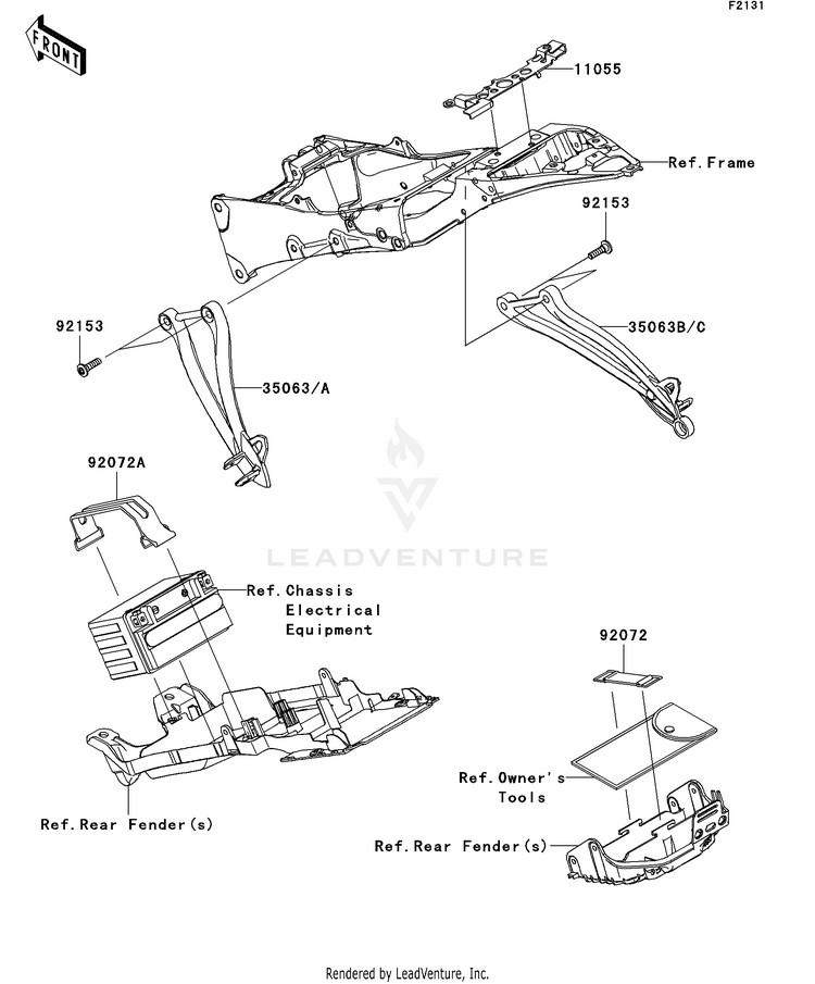 Frame Fittings(Rear) Schematic