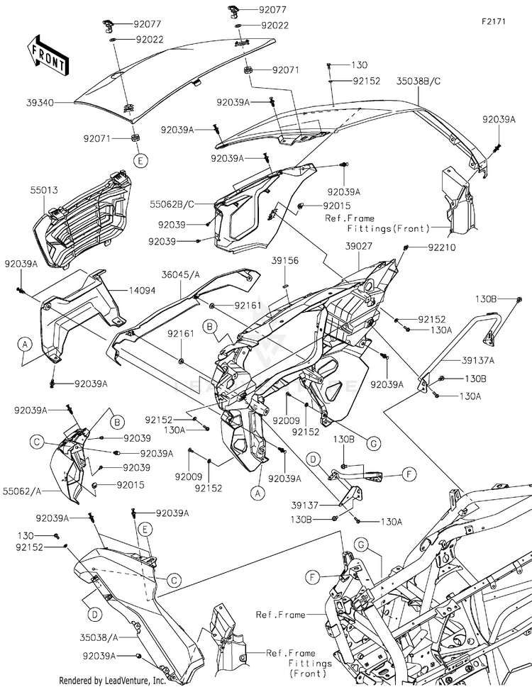 Front Fender(S) Schematic