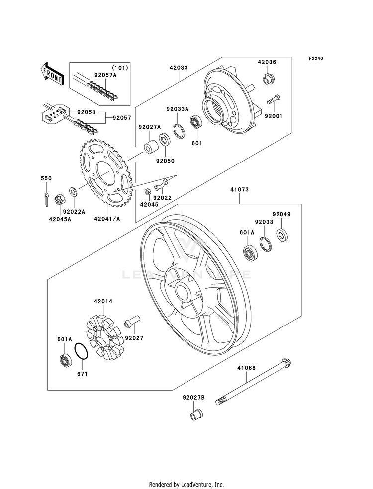 Rear Wheel/Chain Schematic