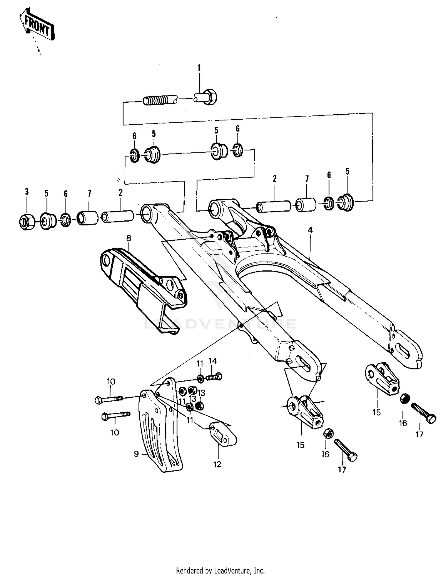 SWING ARM (KX250-A6)
