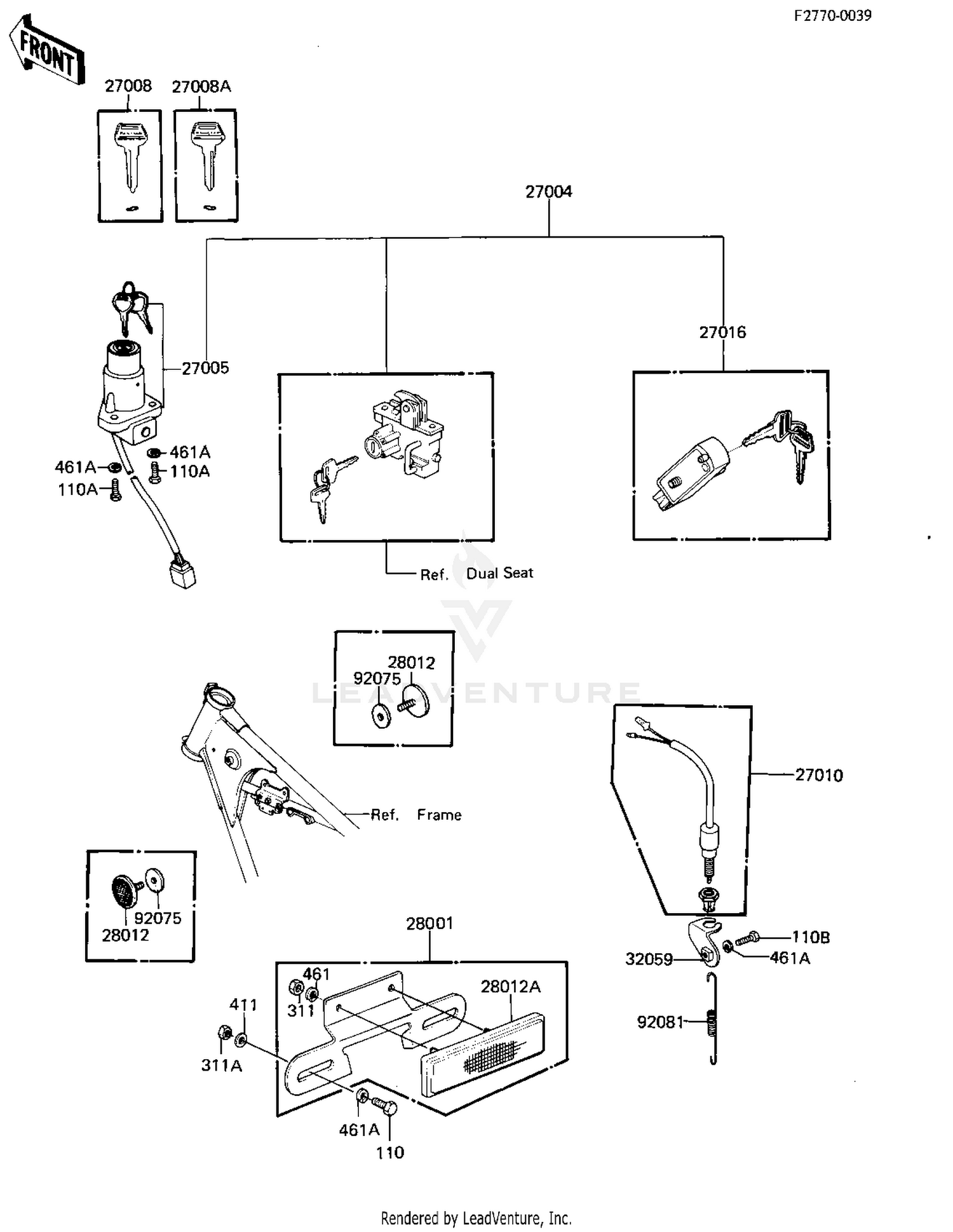 IGNITION SWITCH/LOCKS/REFLECTORS