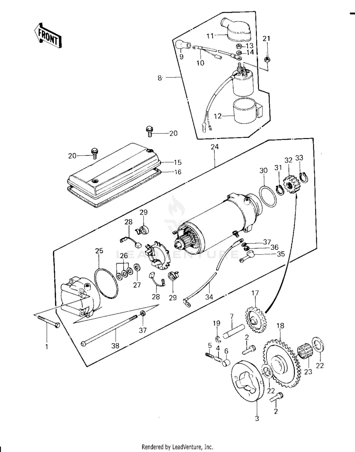 STARTER MOTOR/STARTER CLUTCH