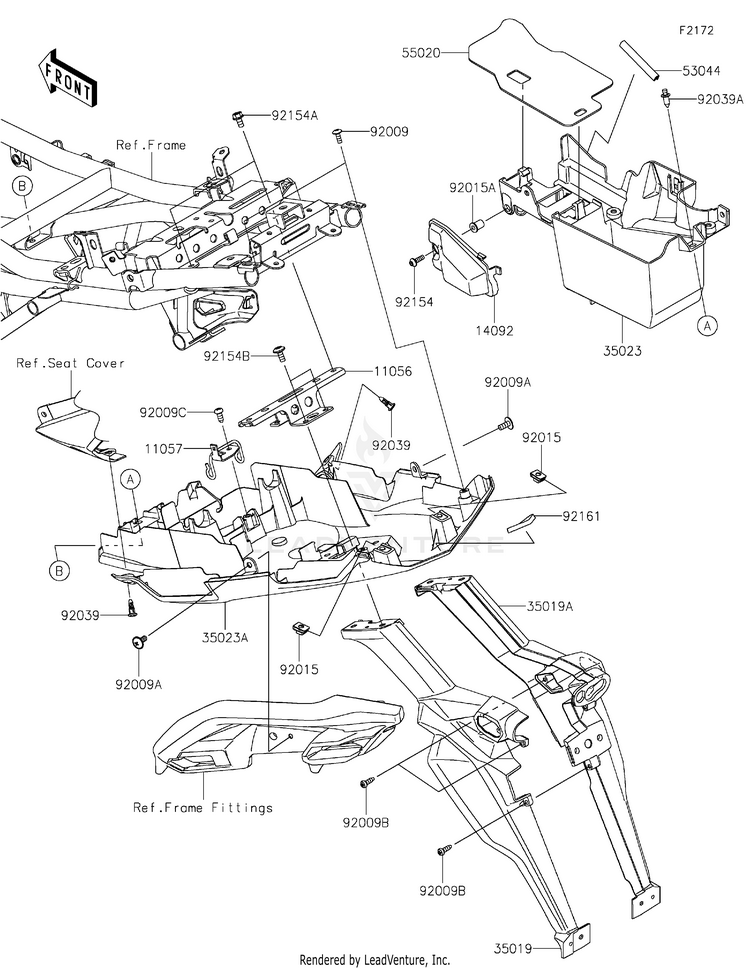 Rear Fender(S) Schematic
